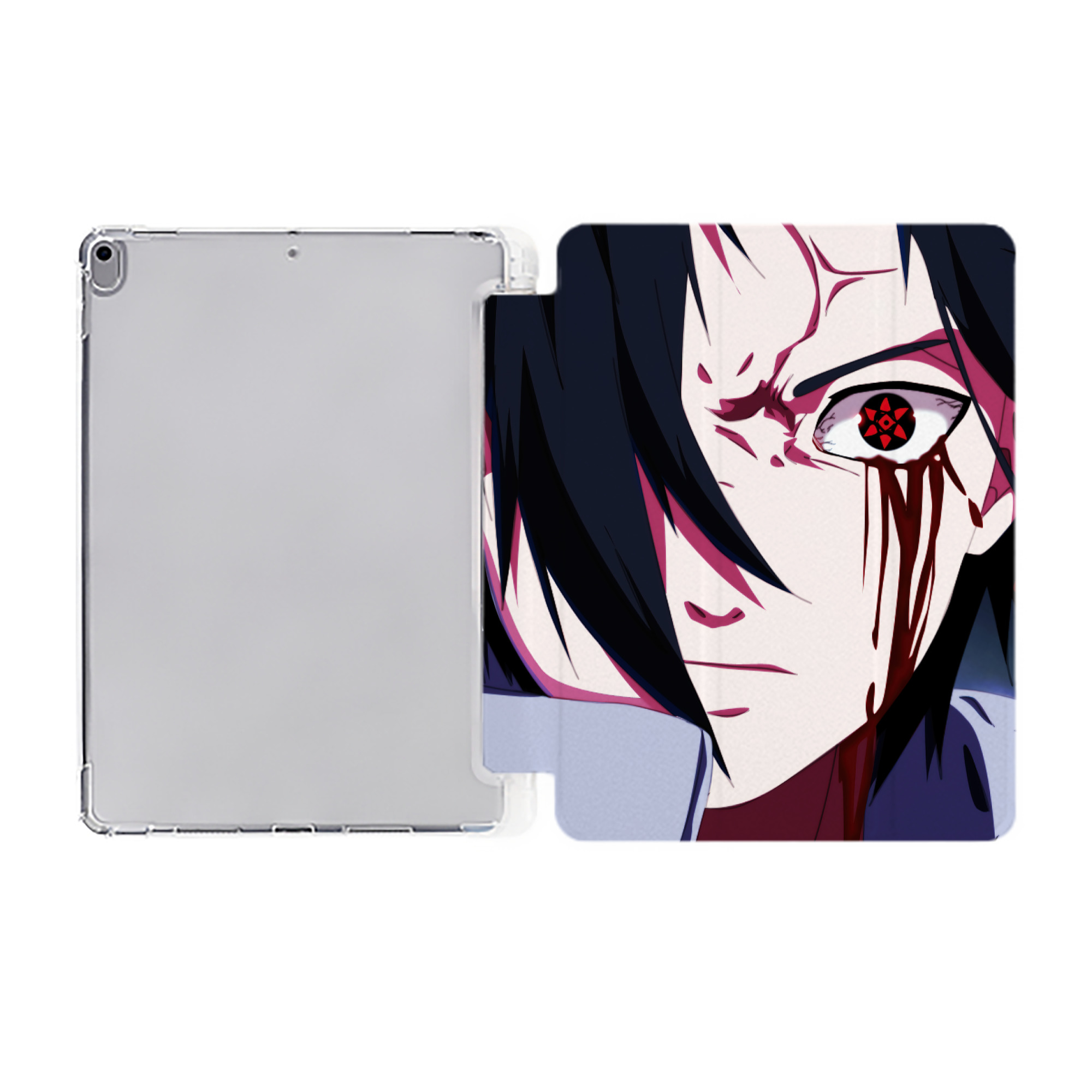（画像用） NARUTO -ナルト- NARUTO -ナルト- 疾風伝 IPad ケース ペン収納付き 三つ折りスタンド PUレザー×シリコン 対応機種9.5/10.5/10.9インチ
